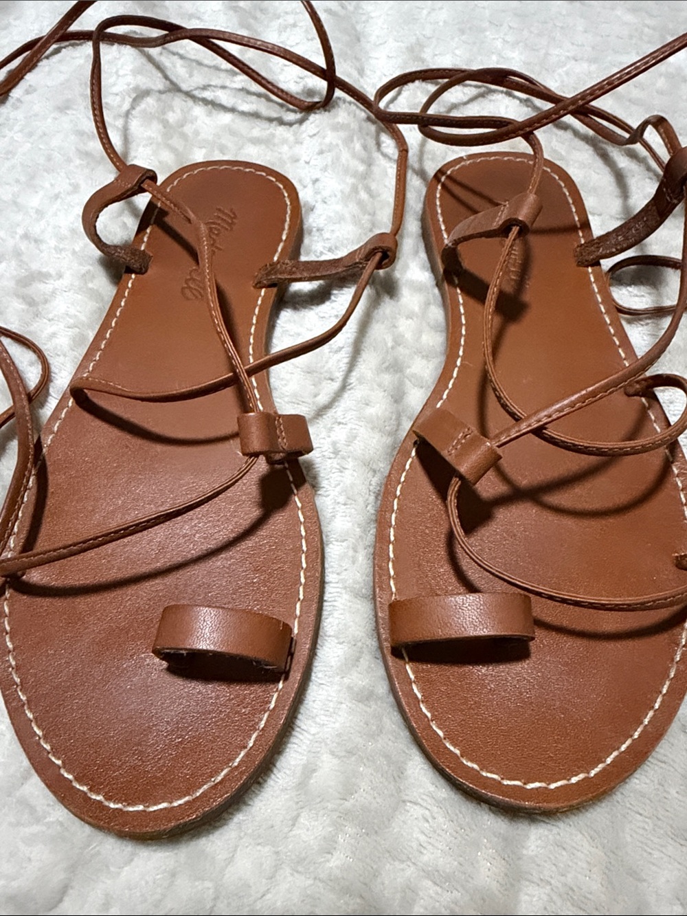 Madewell Leather Lace Up
Sandals Womens Brown
Gladiator Flat